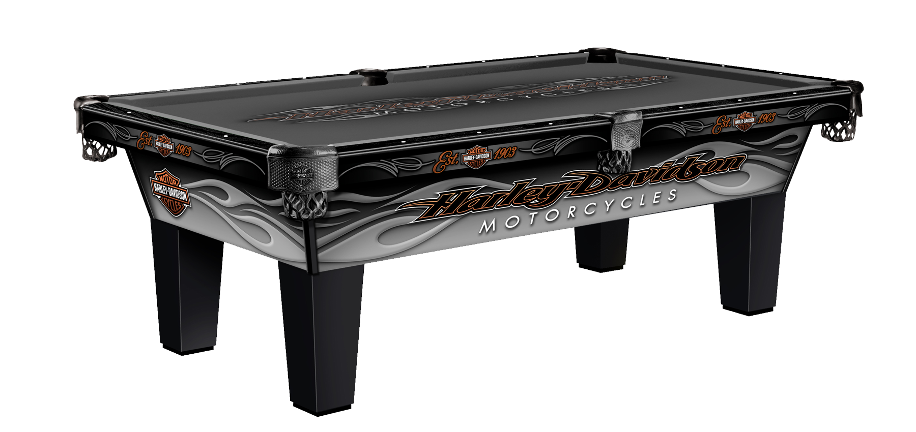 OLHAUSEN HARLEY DAVIDSON pool billard table Licensed Table Series