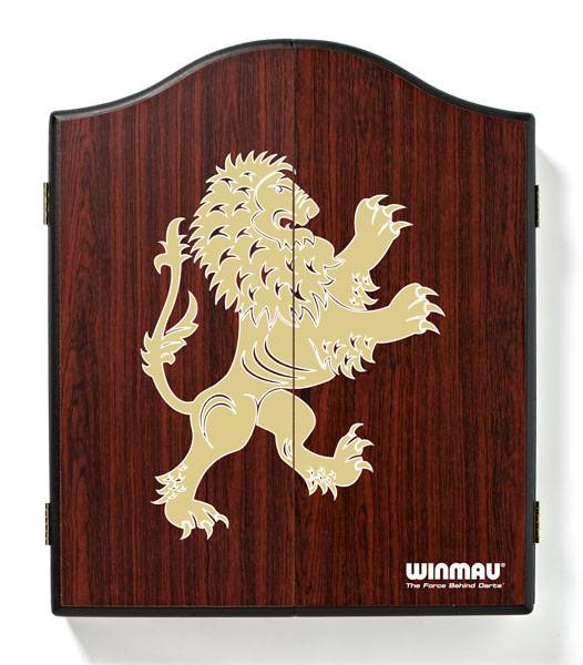 WINMAU Dartboard Cabinet - English Lion (dunkel) - 4061