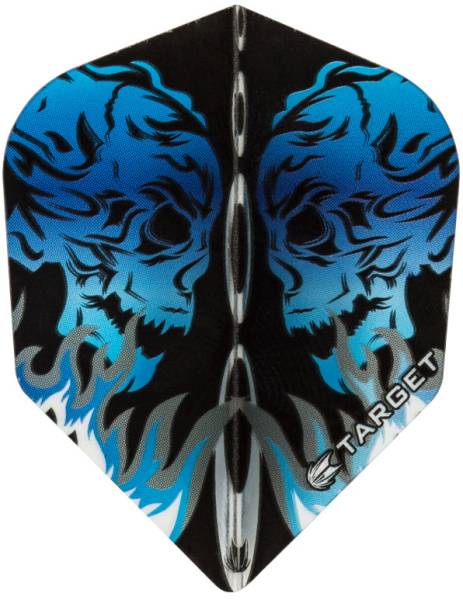 TARGET VISION PRO 100 - Flight - 3 Stück - Skull Flame Blue