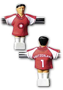 SCHWEIZ - Trikot für Töggelikasten / Tischfussball - Set à 11 Stück