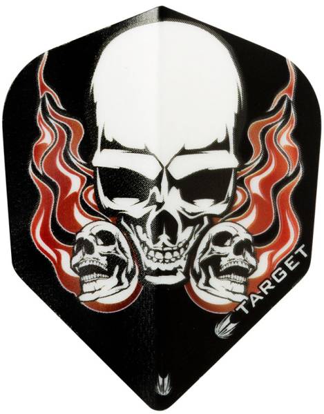 TARGET VISION PRO 100 - Flight - 3 Stück - 3 Skulls Flamed