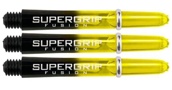 HARROWS Supergrip Fusion Yellow - Shafts - SHORT (33 mm) - 3 Stück