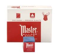 Billard Chalk - MASTER BLUE - Box of 12 pcs. Billard Chalk - MASTER BLUE - Box of 12 pcs.