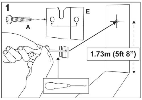 Dartboard Fixing Kit - Set de fixation de la cible