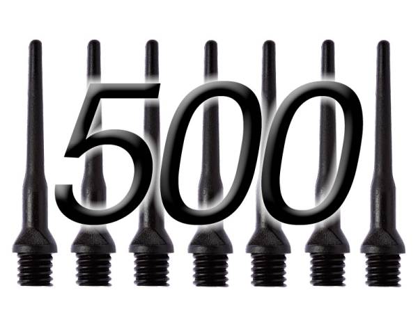 WINMAU E-Dart-Spitzen - 500 Stk - schwarz - 25 mm