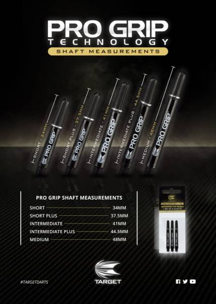 Target Pro Grip Short PLUS - Weiss - 37.5 mm (ohne Gew.)