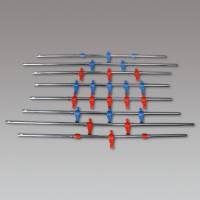 : Set de barres de jeu pour Garlando - rouge/bleu - set de 8 pièces : Set de barres de jeu pour Garlando - rouge/bleu - set de 8 pièces