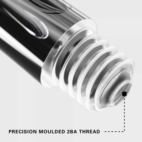 TARGET PRO GRIP - CLEAR - SHORT - 9 pièces tiges de fléchettes