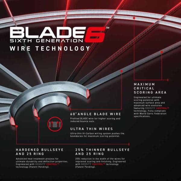 Winmau Blade 6 - Dartboard für Steeldarts