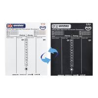 WINMAU Dart Scoreboard - 46 x 36 cm - 2 markers incl. - 2-sided WINMAU Dart Scoreboard - 46 x 36 cm - 2 markers incl. - 2-sided