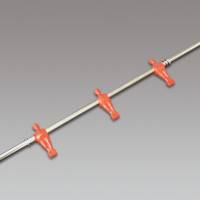 Barre de jeu standard GARLANDO - attaquants - rouge - 16 mm Barre de jeu standard GARLANDO - attaquants - rouge - 16 mm