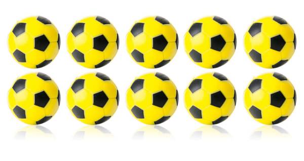 WINSPEED Robertson Table Soccer Ball - yellow/black - 10 balls