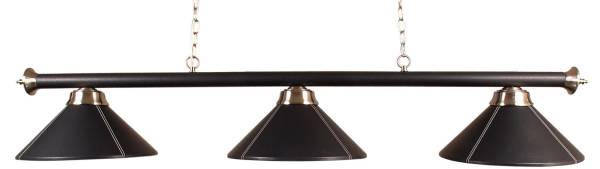 Billardlampe BUFFALO X3 LEDER SCHWARZ - 3-flammig