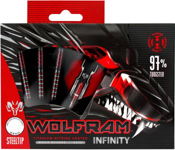 Harrows Wolfram Infinity - 22g - 97% T - +/- 0.05g- Steeldarts