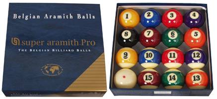 SUPER ARAMITH PRO - Pool Balls Set - Ø 57,2 mm