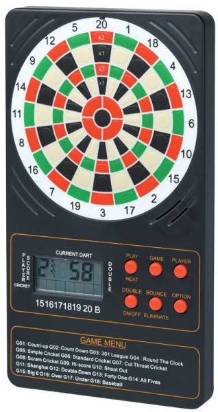 WINMAU® Electronic Touchpad Dart Scorer - 18 games / 96 options