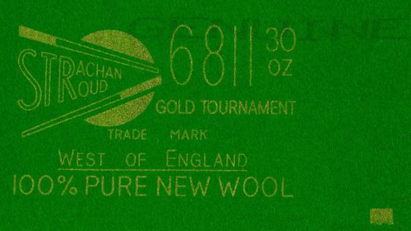 West of England 6811 - Snookertuch nur Spielfläche 12&#039; - 400 x 193 cm