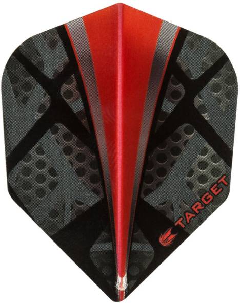 TARGET VISION PRO 100 - ailettes - 3 pcs - Dynamite Red