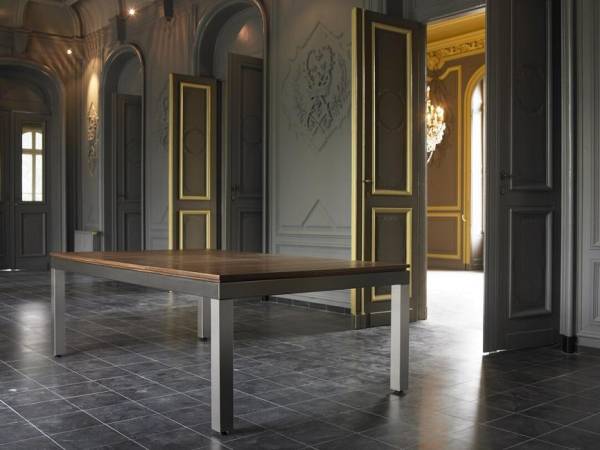 Fusiontable - Chromstahl Gebürstet