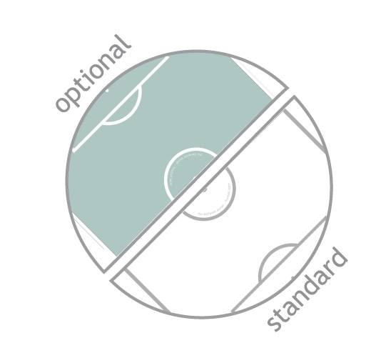 GARLANDO G-500 DÉCO AQUAMARINE - Tischfussball