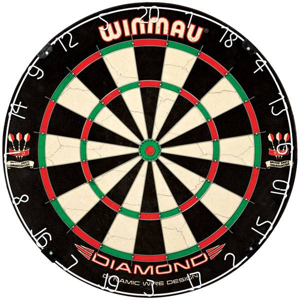 WINMAU DIAMOND - Dartboard for Steel- &amp; Softdarts - 3010