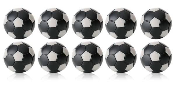 WINSPEED Robertson Table Soccer Ball - Black/Silver - 10 balls