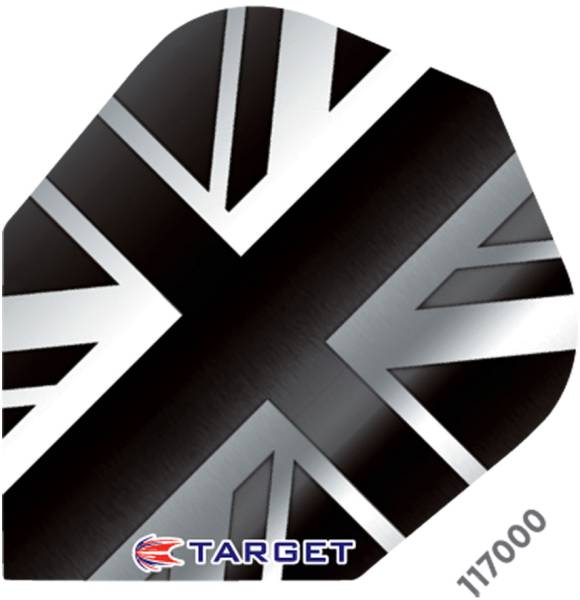 TARGET VISION PRO 100 - Flight - 3 Stück - Union Jack B/W