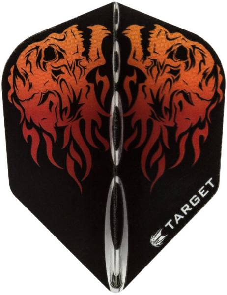 TARGET VISION PRO 100 - Flight - 3 Stück - Flame Skull Orange