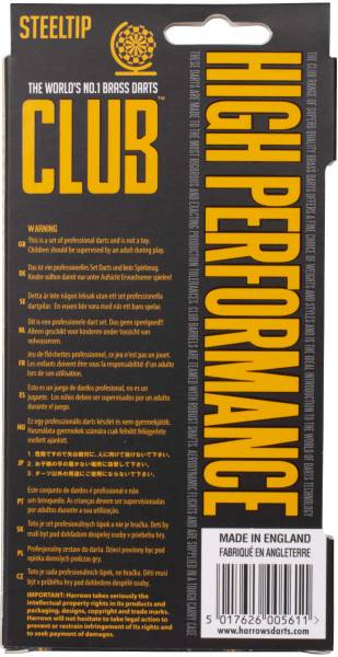 HARROWS CLUB BRASS - Steeldarts - 19g - Messing