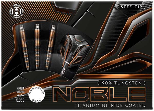 Harrows Noble - 21g - 90%T - +/- 0.05g - Fléchettes en acier