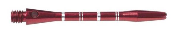 Shaft - ANODISED ALU RE-GROOVED - short/medium - Red