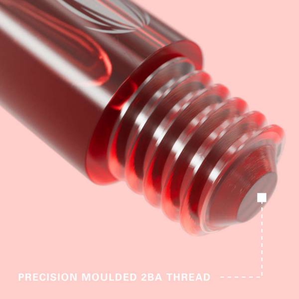 TARGET PRO GRIP VISION - RED - INTERMEDIATE - 9 Stück Dart Shafts