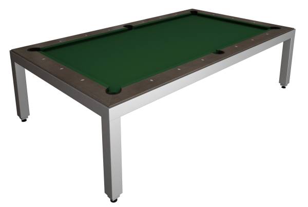 Fusiontable - Acier laqué en gris aluminium