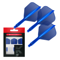 TARGET K-FLEX - BLUE - SHORT - No 6 Shape - shaft/flight one piece TARGET K-FLEX - BLUE - SHORT - No 6 Shape - shaft/flight one piece