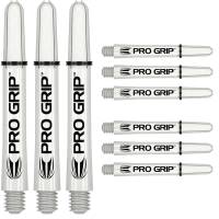 TARGET PRO GRIP - WHITE - SHORT - 9 pièces tiges de fléchettes TARGET PRO GRIP - WHITE - SHORT - 9 pièces tiges de fléchettes