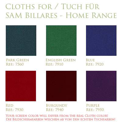 OPORTO von SAM Billares - 7 od. 8 Fuss - Billardtisch