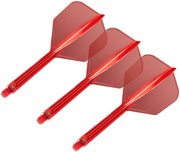 TARGET K-FLEX - RED - MEDIUM - No 6 Shape - shaft/flight one piece