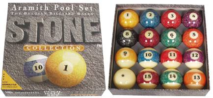 ARAMITH STONE - Pool Balls Set - Ø 57,2 mm