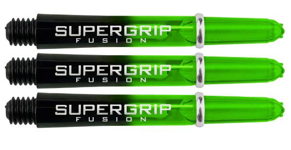HARROWS Supergrip Fusion Green - Shafts - SHORT (33 mm) - 3 Stück
