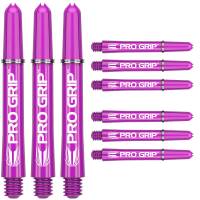 TARGET PRO GRIP - PURPLE - MEDIUM - 9 pieces dart shafts