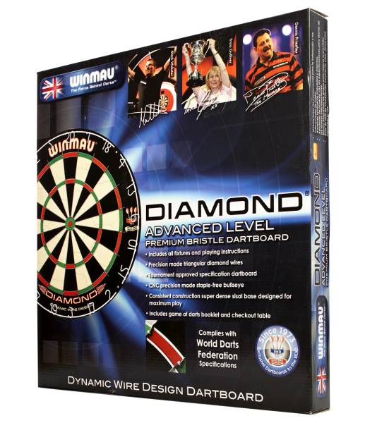 WINMAU DIAMOND - Dartboard für Steel- & Softdarts - 3010