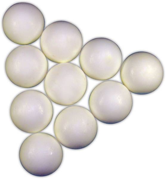 TABLE SOCCER BALL - white - hard - standard - 10 balls per pack