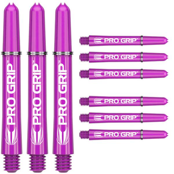 TARGET PRO GRIP - PURPLE - INTERMEDIATE - 9 pièces tiges de fléchettes