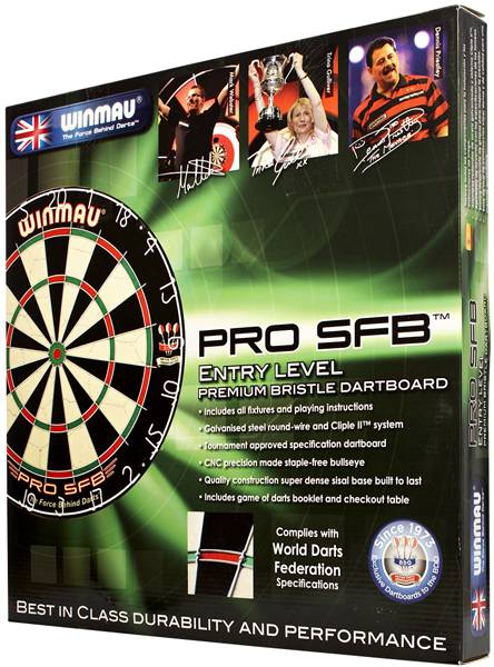 WINMAU PRO SFB - Dartboard für Steel- & Softdarts - 3015