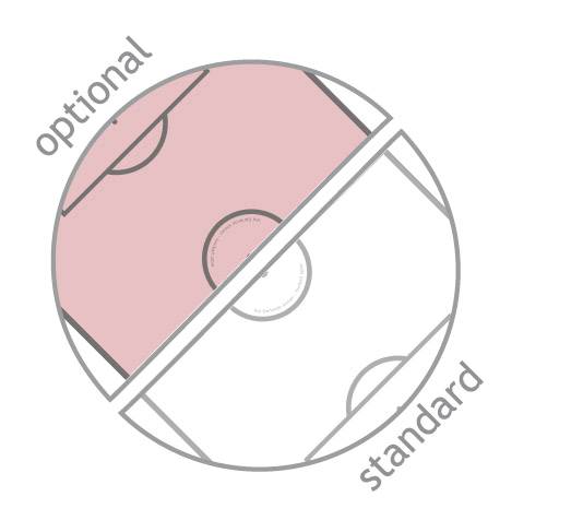 GARLANDO G-500 TARTAN DEEP PINK - Tischfussball