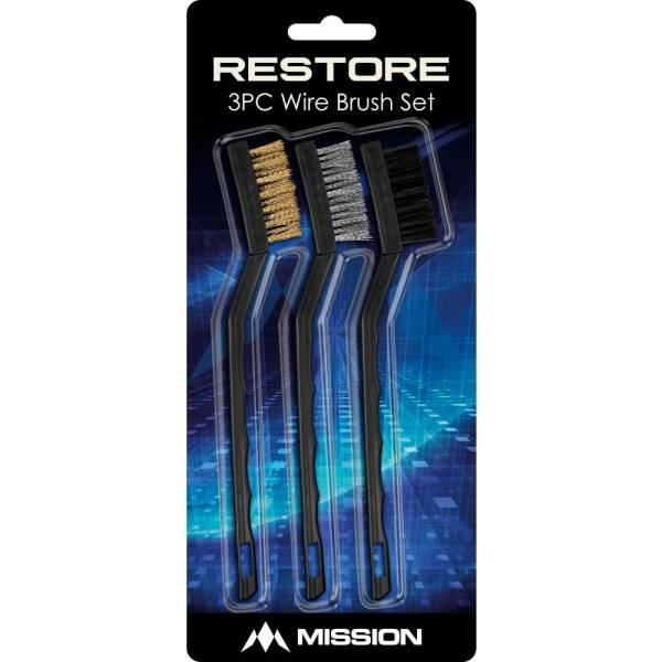 MISSION RESTORE - 3 brosses à nettoyages pour vos fléchettes