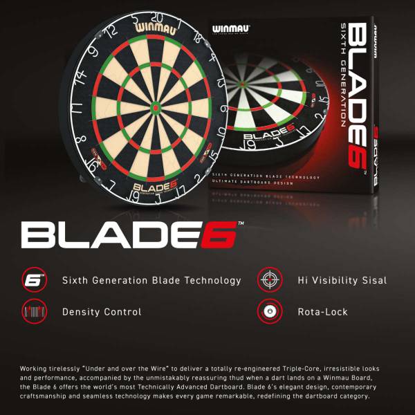 Winmau Blade 6 - Dartboard für Steeldarts