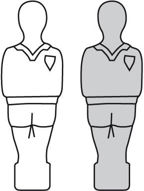 GARLANDO G-500 ZEBRA - Tischfussball