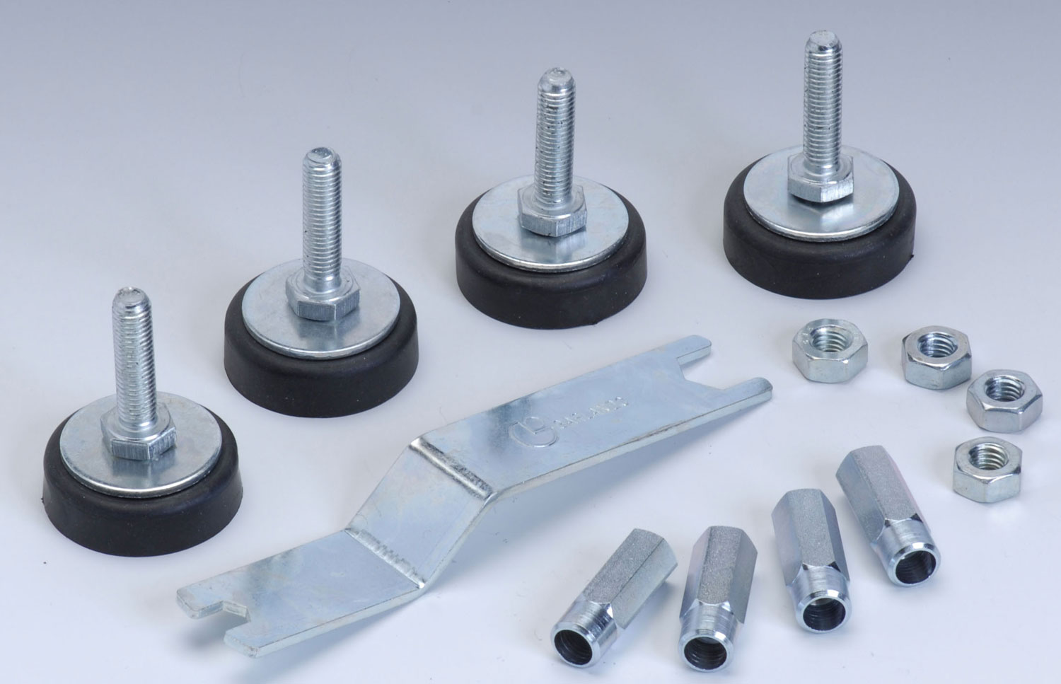 Heightadjustable Leg Levelers for Garlando Football Tables Set with 4 pcs Wooden Legs