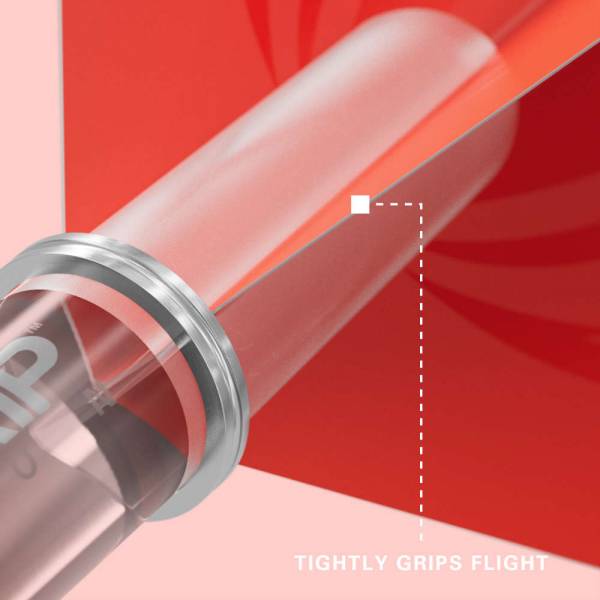 TARGET PRO GRIP VISION - RED - INTERMEDIATE - 9 Stück Dart Shafts